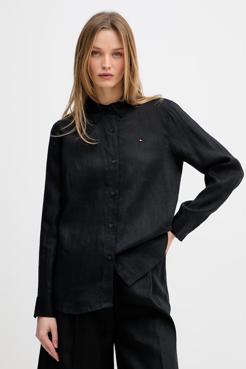 Tommy Hilfiger cămașă de femei din in