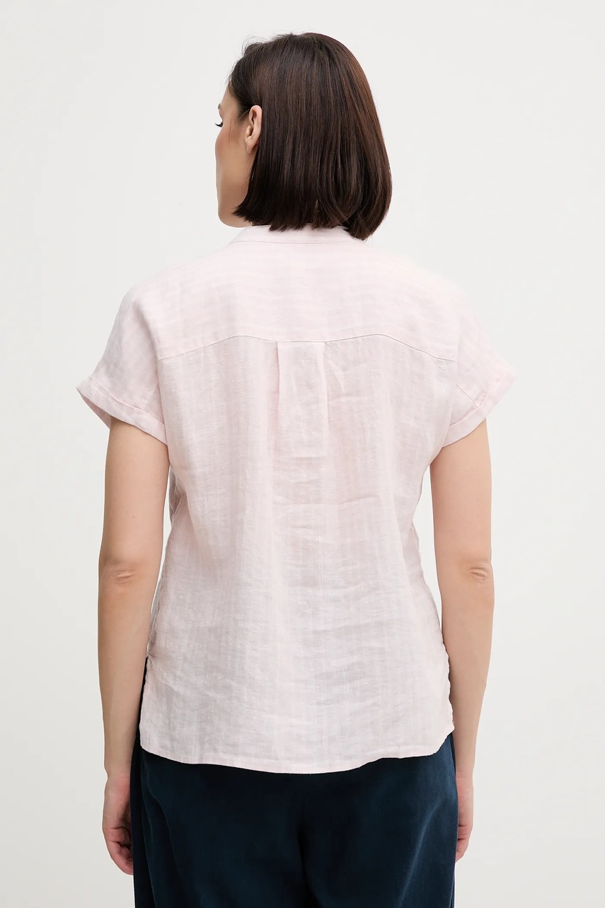 Tommy Hilfiger len ing állógalléros, rózsaszín, relaxed, WW0WW44715 termék 2. képe