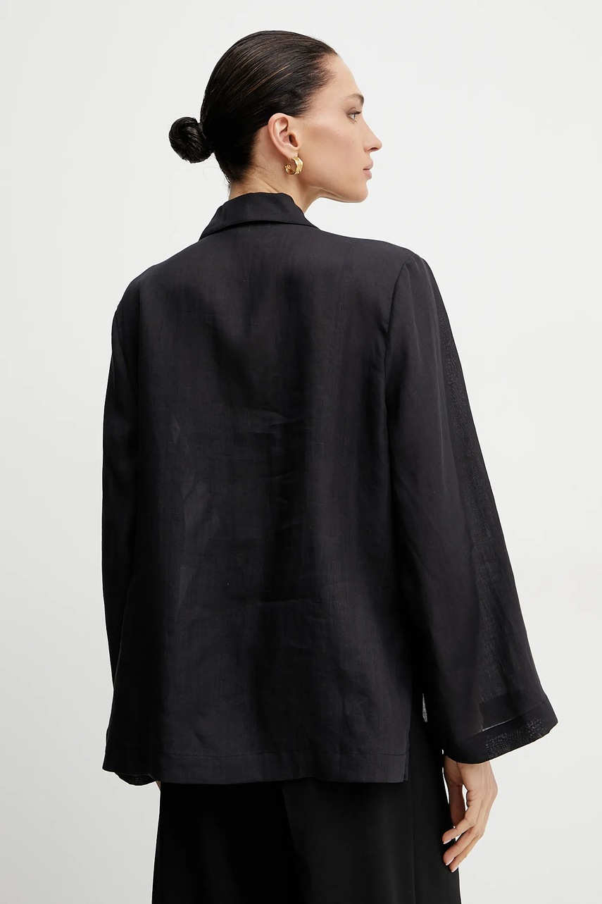 Μπλουζάκι MICHAEL Michael Kors χρώμα: μαύρο, MS540SPH7A φωτογραφία