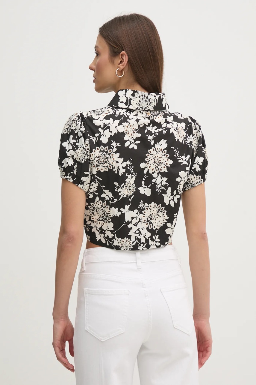 Βαμβακερό πουκάμισο Gaudi χρώμα: μαύρο, 511BD45020 φωτογραφία