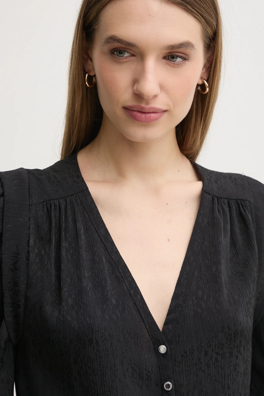 Πουκάμισο Morgan CALA χρώμα: μαύρο, CALA φωτογραφία