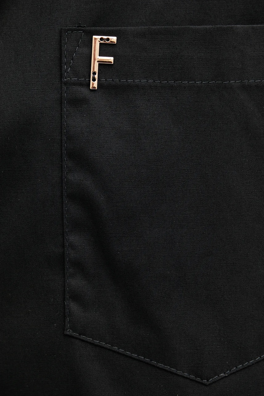 Πουκάμισο Fracomina χρώμα: μαύρο, FS25ST6013W40301 φωτογραφία