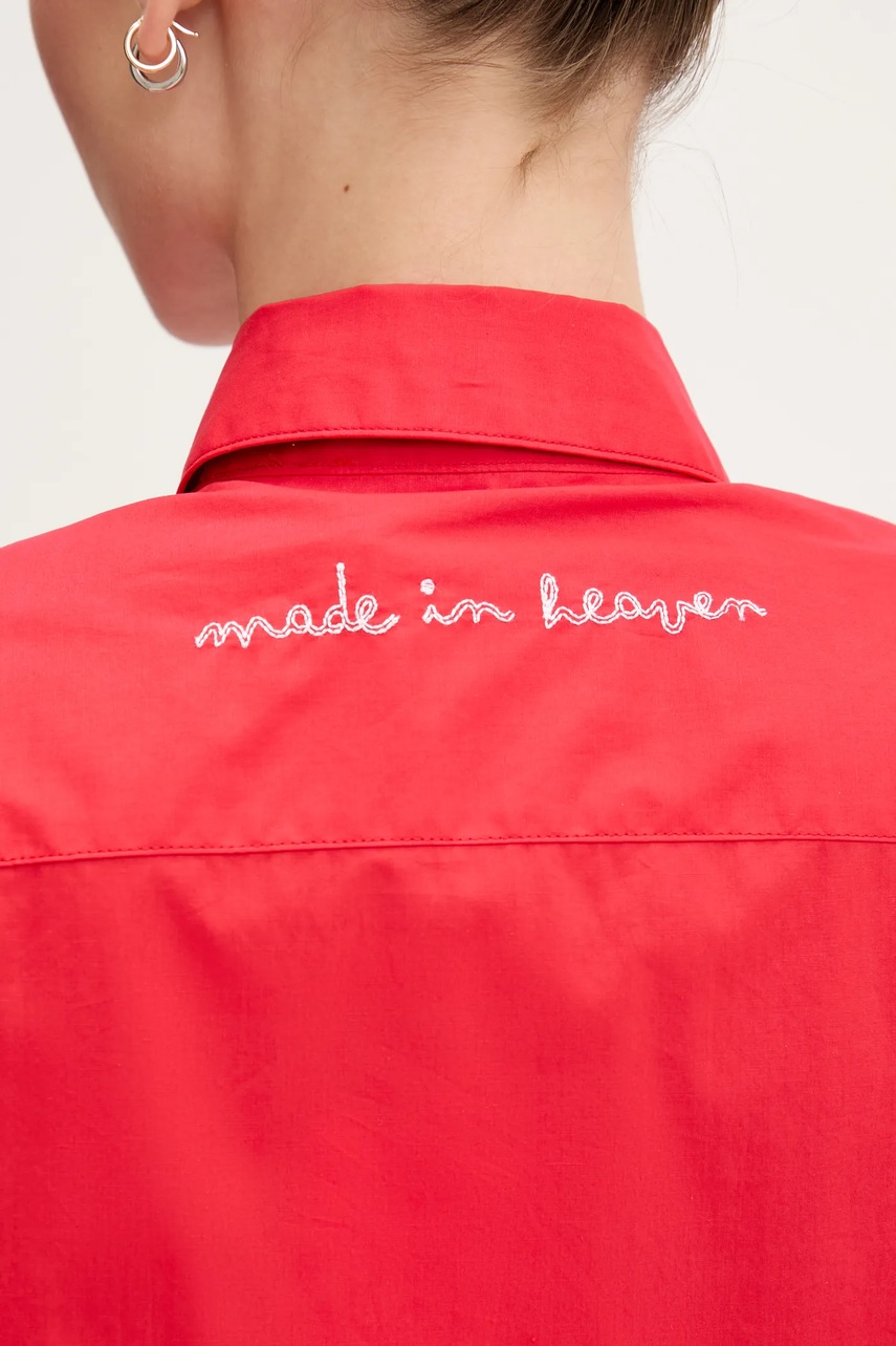 Košile Fiorucci Red Embroidered Padded Shirt (obrázek 5)