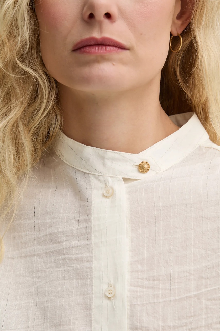 Πουκάμισο Sessun χρώμα: μπεζ, 25210017 φωτογραφία