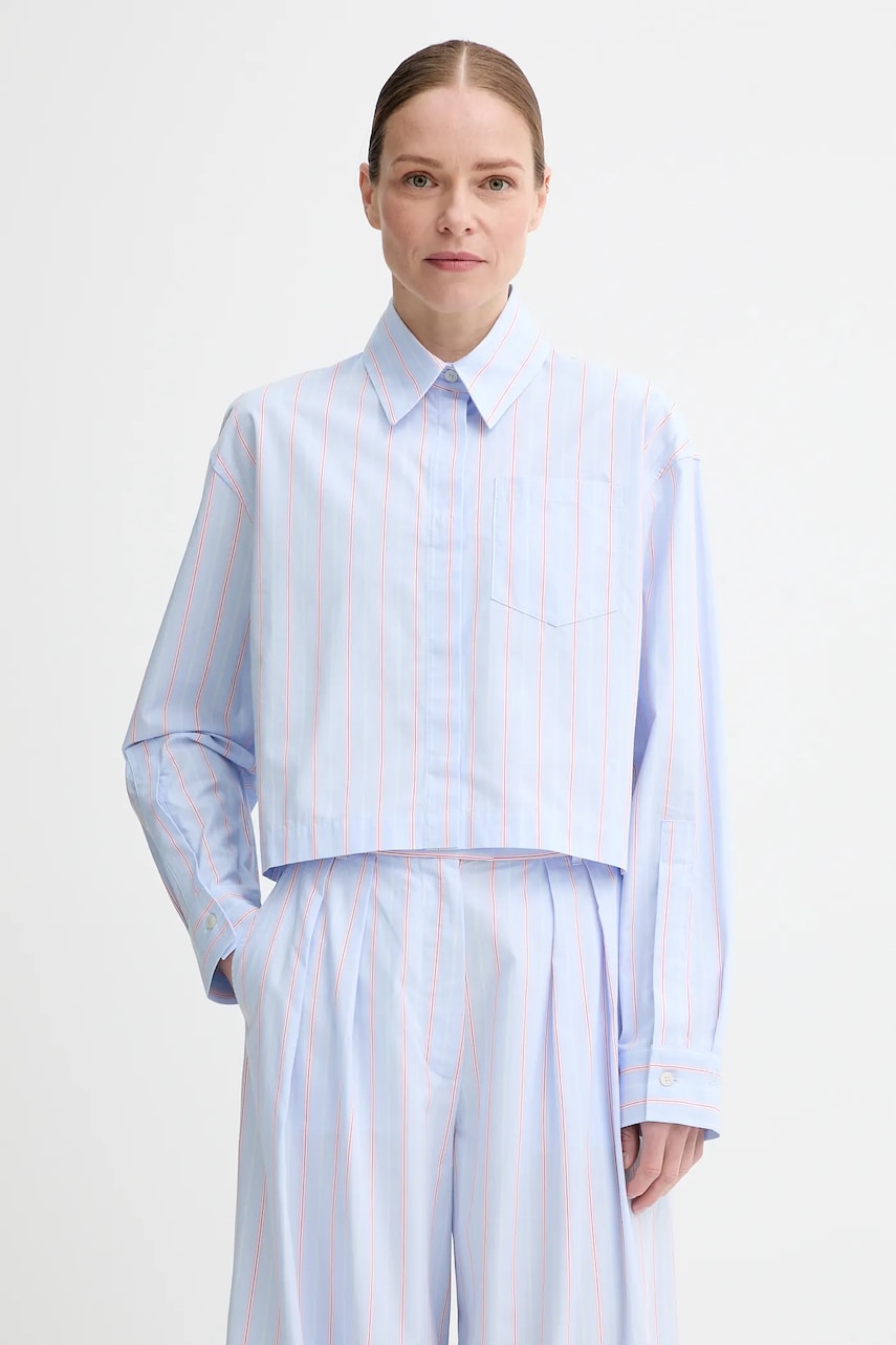 Won Hundred camasa din bumbac cu guler clasic, relaxed, 3489-14268