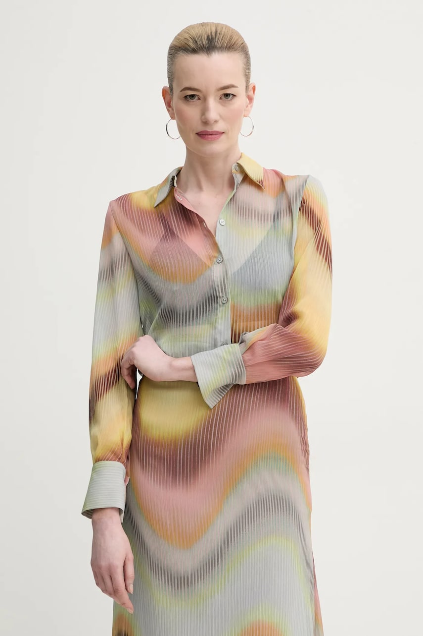 PS Paul Smith camasa femei, cu guler clasic, regular, W2R.335B.P31285 PS Paul Smith camasa femei, cu guler clasic, regular, W2R.335B.P31285