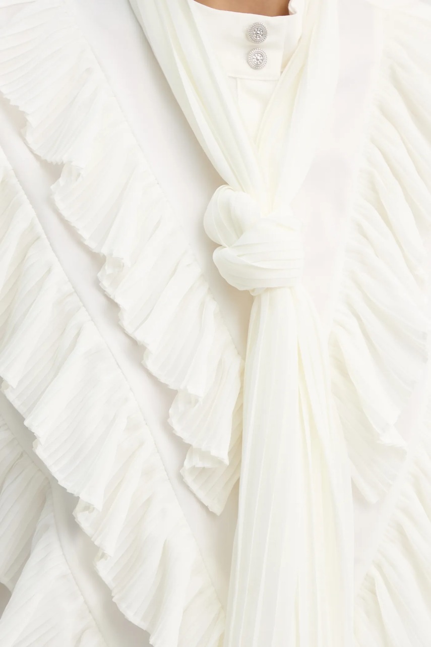 Πουκάμισο Bruuns Bazaar χρώμα: άσπρο, BBW4421 φωτογραφία