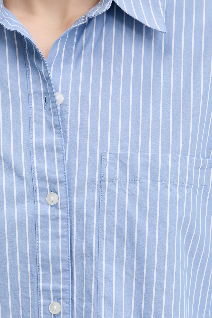 Βαμβακερό πουκάμισο Abercrombie & Fitch χρώμα: μπλε, KI140-5059 φωτογραφία