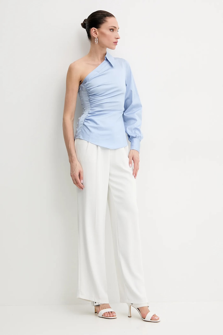 Хлопковая рубашка Karl Lagerfeld женская slim классический воротник A2W11005 Хлопковая рубашка Karl Lagerfeld женская slim классический воротник A2W11005