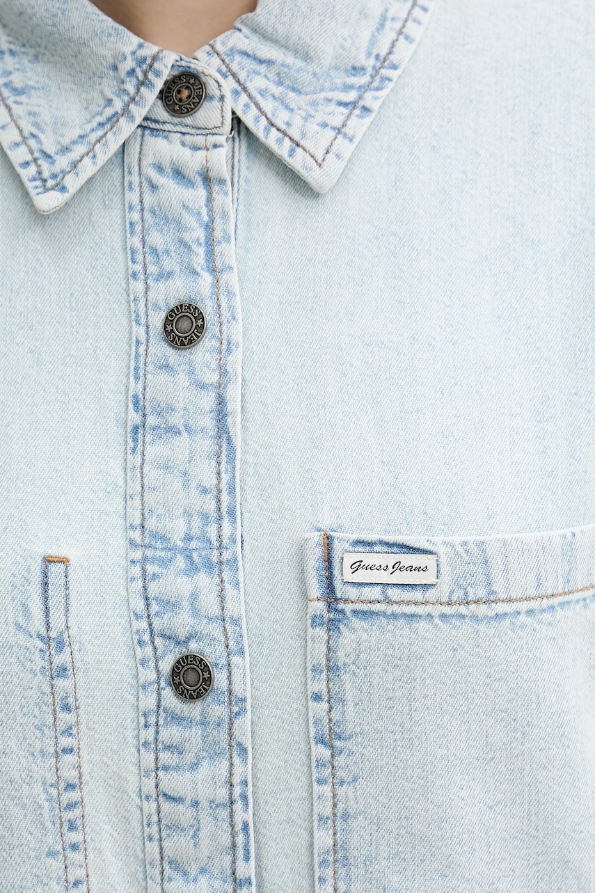 Rifľová košeľa Guess Jeans