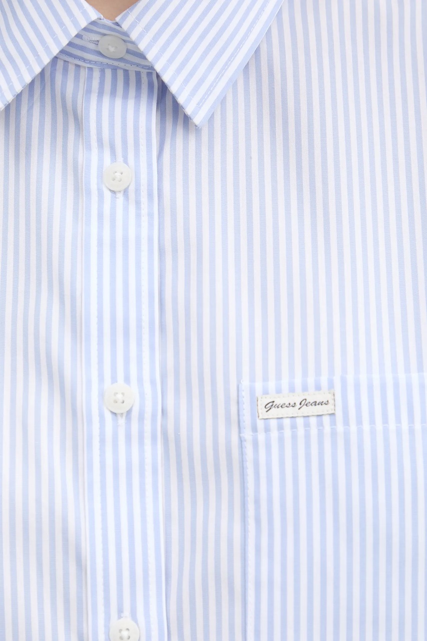 Βαμβακερό πουκάμισο Guess Jeans φωτογραφία