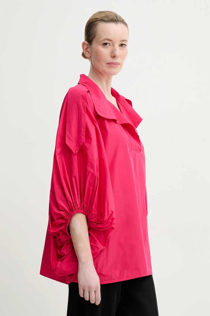 MMC STUDIO bluza femei, culoarea roz, neted, MANDAL