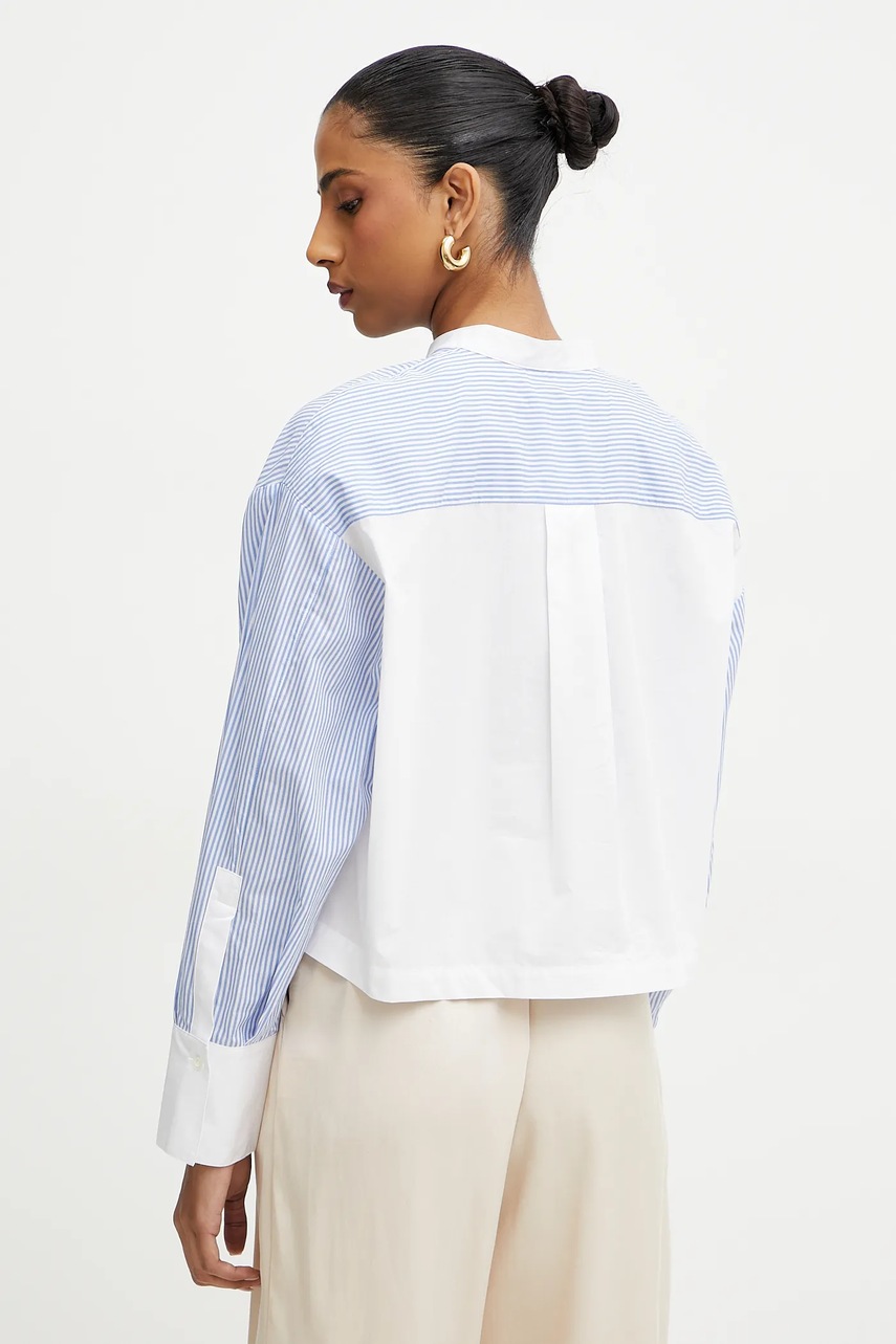 Βαμβακερό πουκάμισο MAX&Co. χρώμα: άσπρο, 2516111043200 φωτογραφία