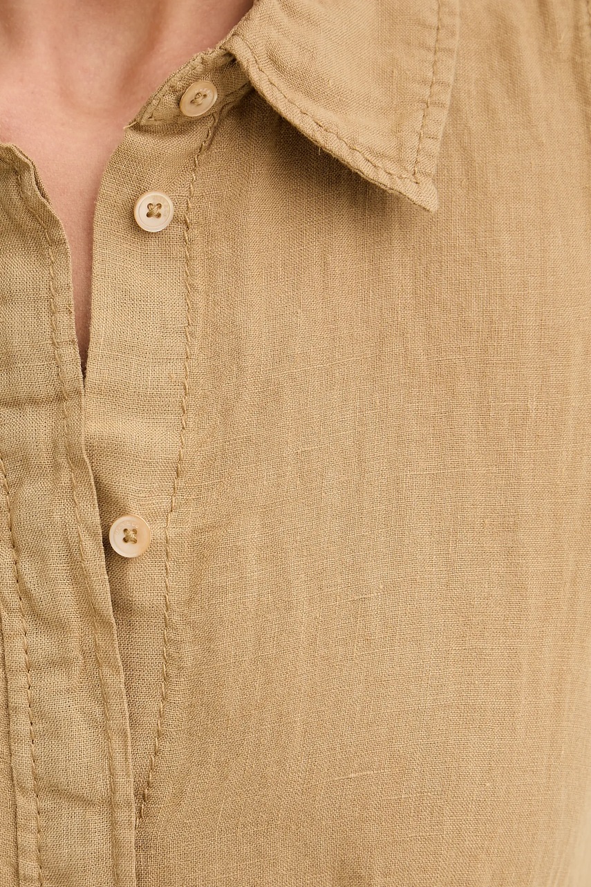 Πουκάμισο από λινό MAX&Co. χρώμα: πράσινο, 2516161025200 φωτογραφία