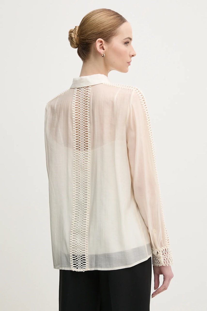 Πουκάμισο Marc Aurel χρώμα: μπεζ, 6285-1010-93403 φωτογραφία