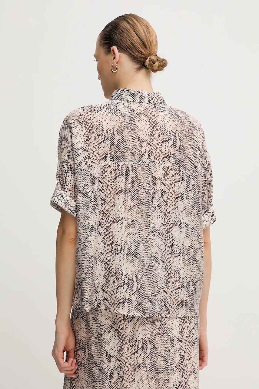 Πουκάμισο Marc Aurel χρώμα: μπεζ, 6296-1000-93417 φωτογραφία