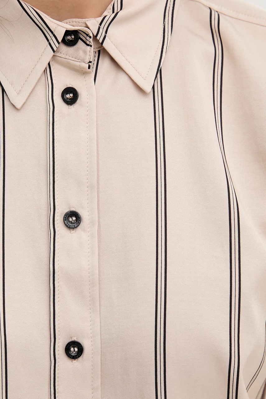 Πουκάμισο Marc Aurel χρώμα: μπεζ, 6302-1002-93421 φωτογραφία