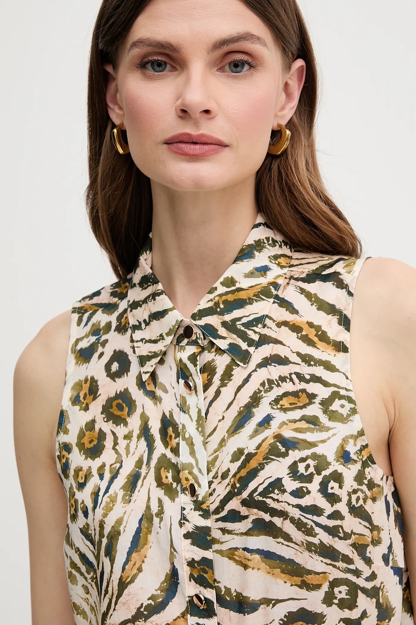 Πουκάμισο Marc Aurel χρώμα: μπεζ, 6322-1000-93436 φωτογραφία