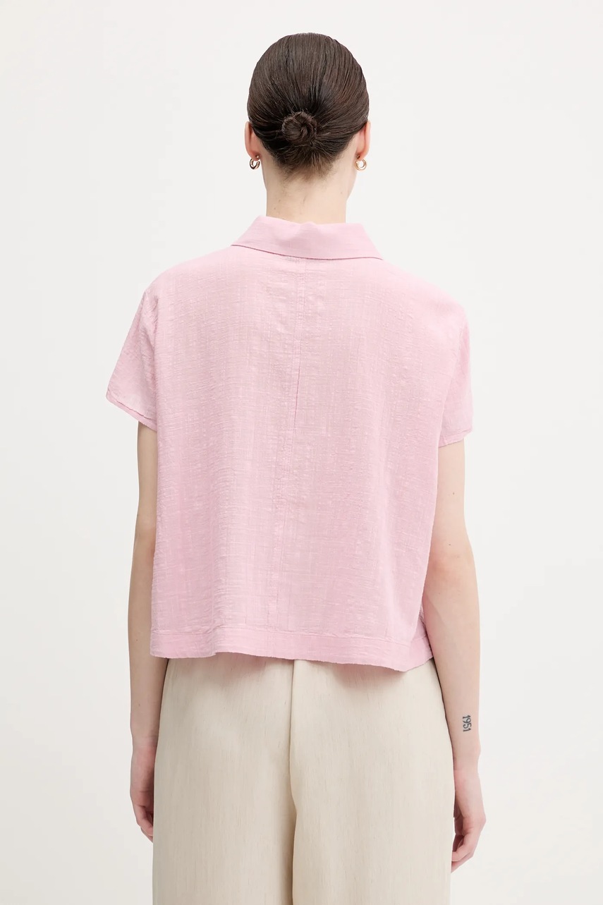 Μπλουζάκι United Colors of Benetton χρώμα: ροζ, 5ONVDQ0BQ φωτογραφία