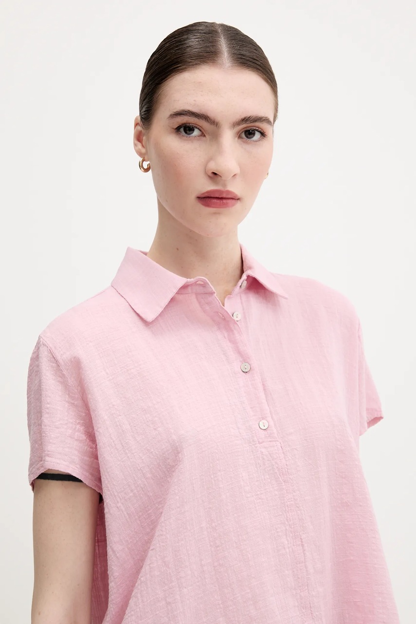 Μπλουζάκι United Colors of Benetton χρώμα: ροζ, 5ONVDQ0BQ φωτογραφία