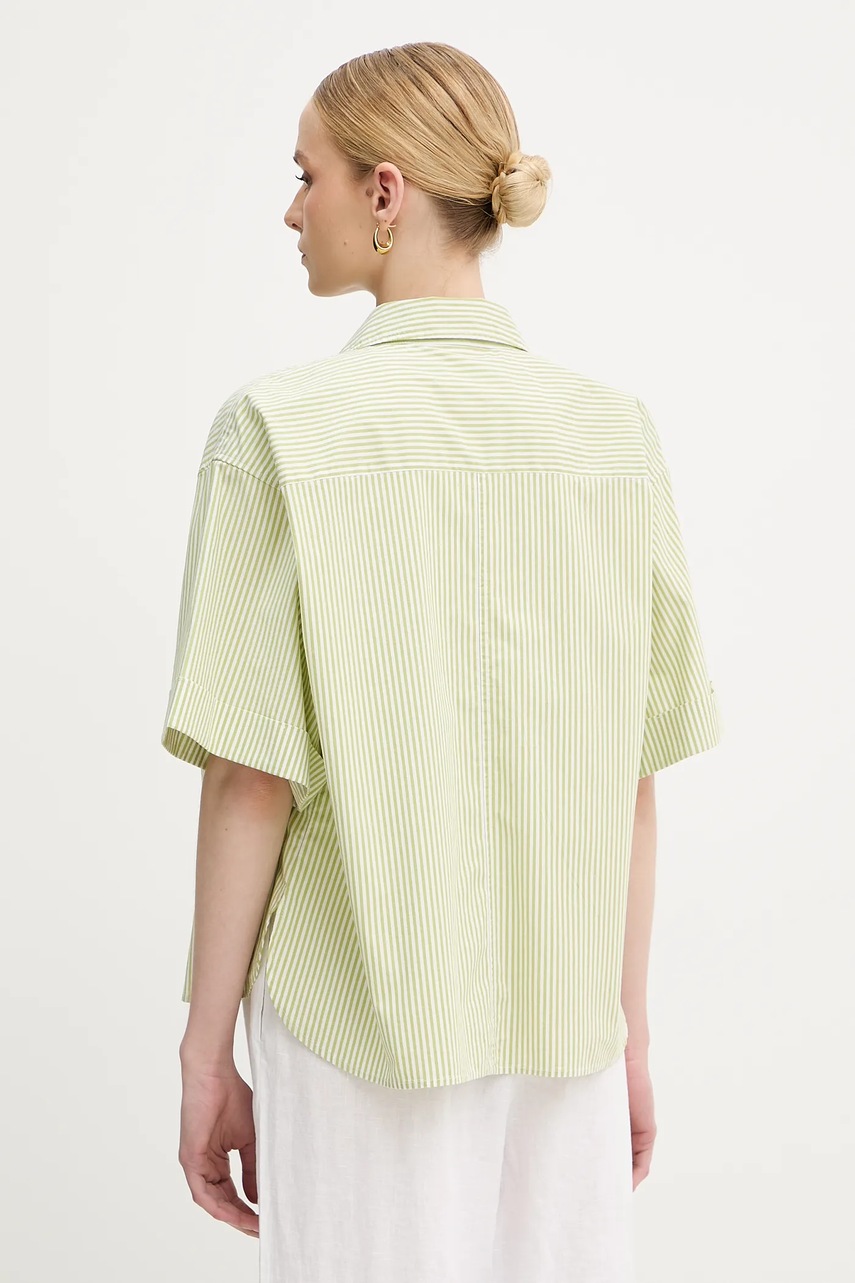 Πουκάμισο United Colors of Benetton χρώμα: πράσινο, 5SZRDQ0C0 φωτογραφία