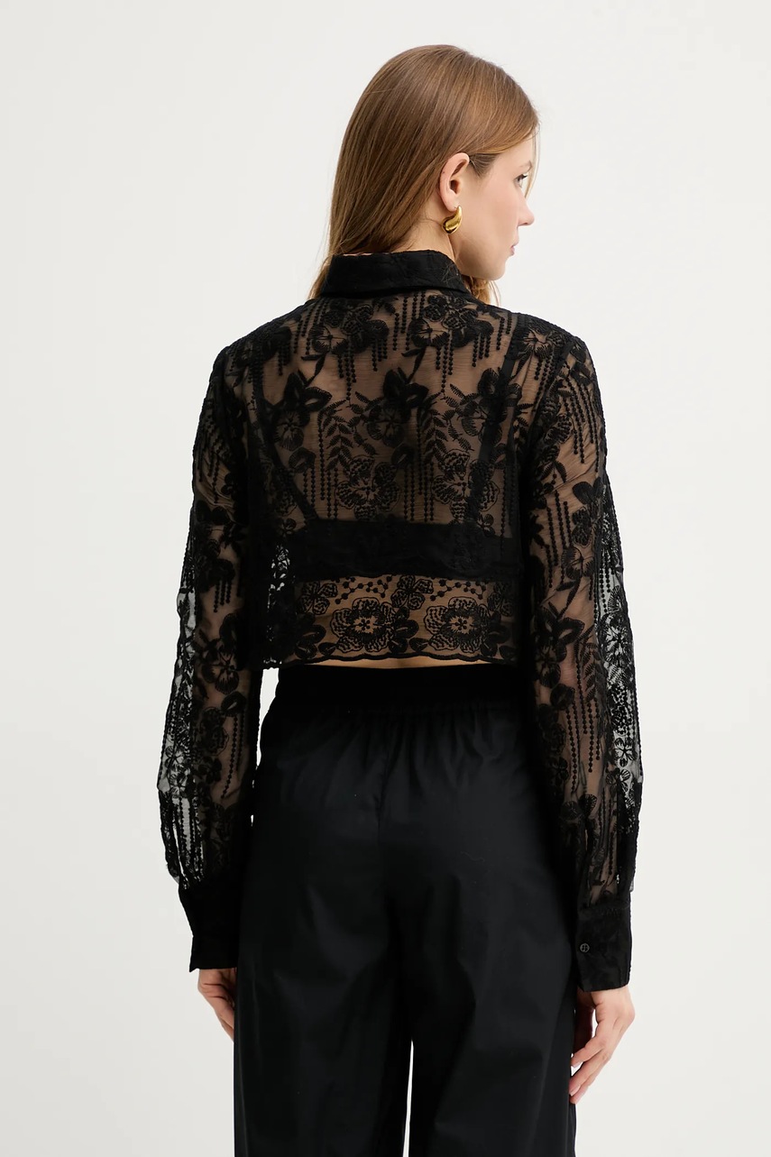 Ermanno Scervino ing galléros, fekete, regular, D464K609IBQ termék 2. képe