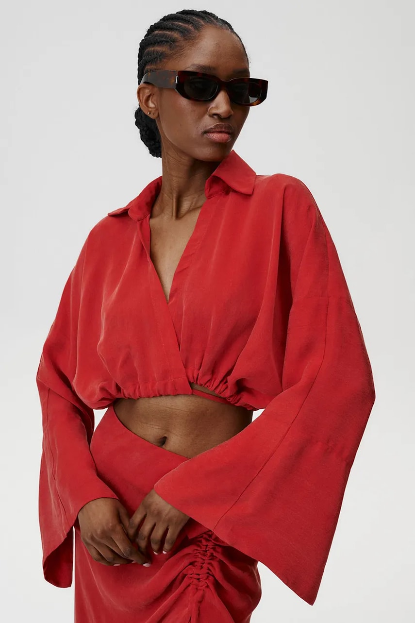 Undress Code cămașă Mamma Mia Shirt culoarea rosu, cu guler clasic, relaxed, 906 Undress Code cămașă Mamma Mia Shirt culoarea rosu, cu guler clasic, relaxed, 906