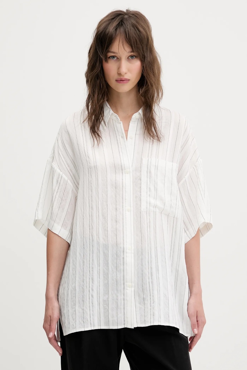 Levně Košile Bimba Y Lola dámská, bílá barva, relaxed, s klasickým límcem, 251BR2003.11050