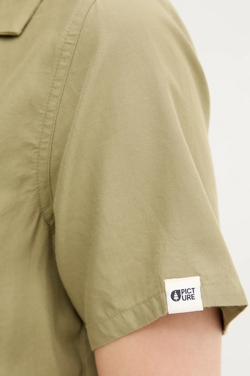 Πουκάμισο Picture Milou χρώμα: πράσινο, WTS0591 φωτογραφία