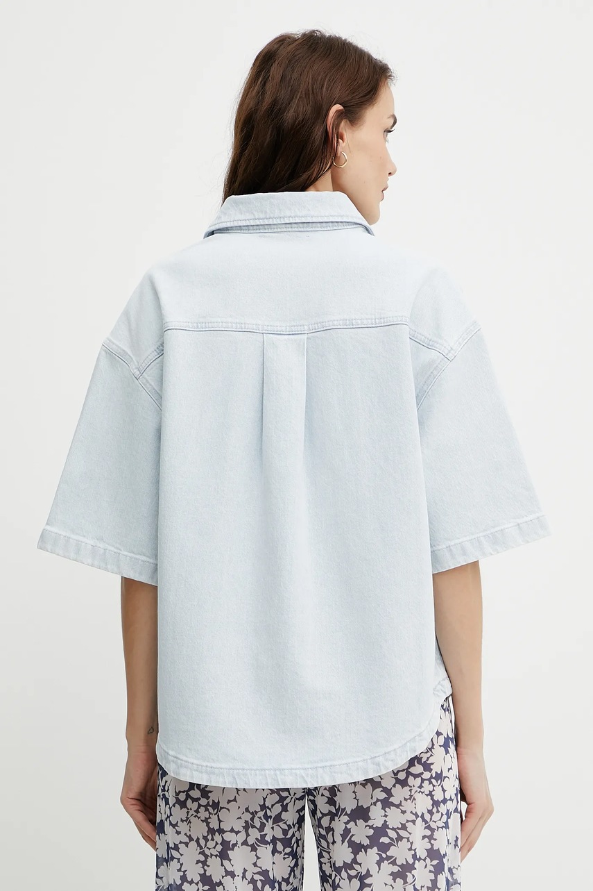 Τζιν πουκάμισο Ivy Oak ERICA χρώμα: μπλε, IO112365 φωτογραφία