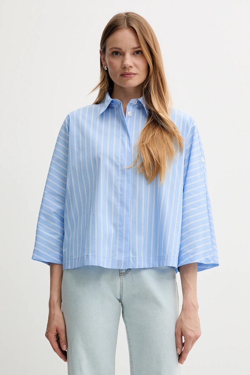 Sisley cămașă cu guler clasic, relaxed, 57ZBLQ09C