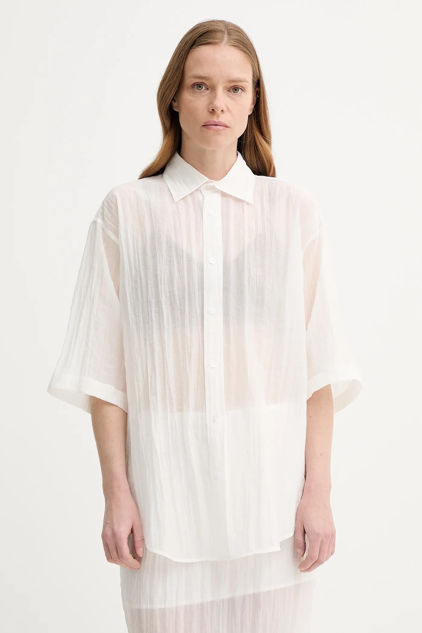Filippa K cămașă culoarea alb, cu guler clasic, relaxed, 31764.FK