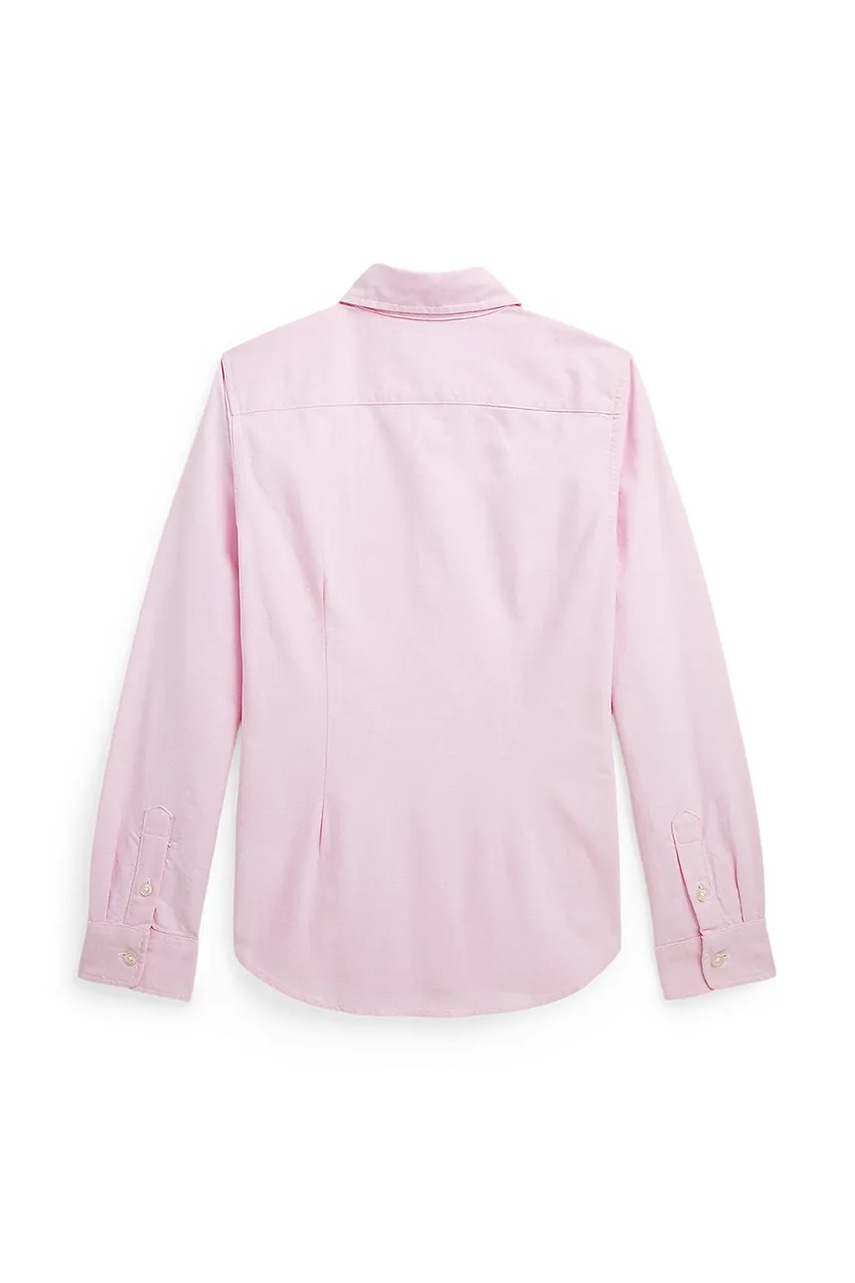 Детская хлопковая рубашка Polo Ralph Lauren цвет розовый 313929954002 Детская хлопковая рубашка Polo Ralph Lauren цвет розовый 313929954002
