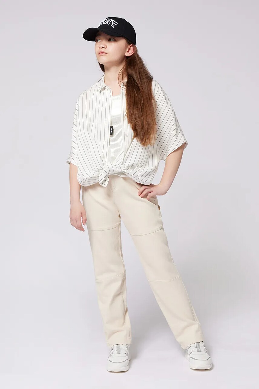 Levně Dětská košile Dkny bílá barva, D62257