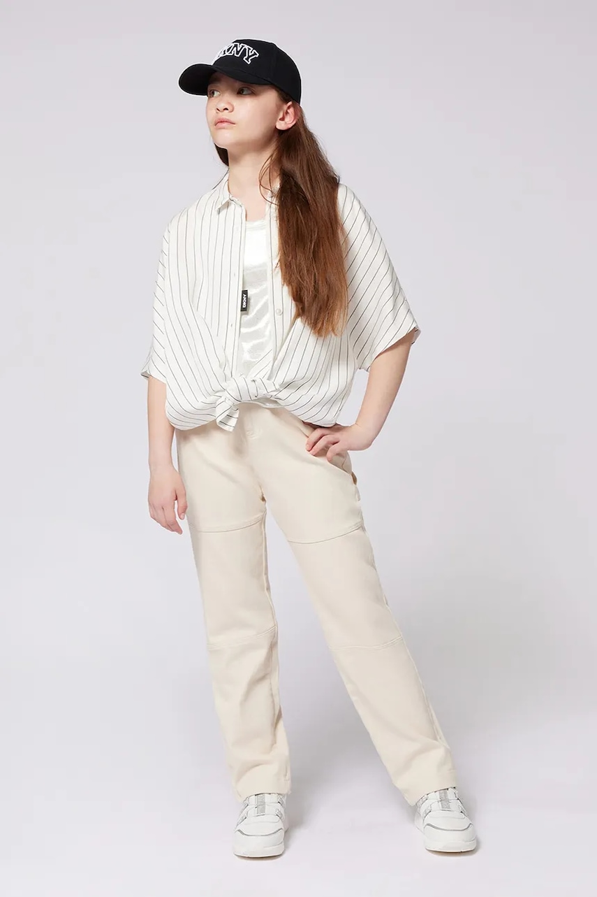 Dkny camasa copii culoarea alb, D62257