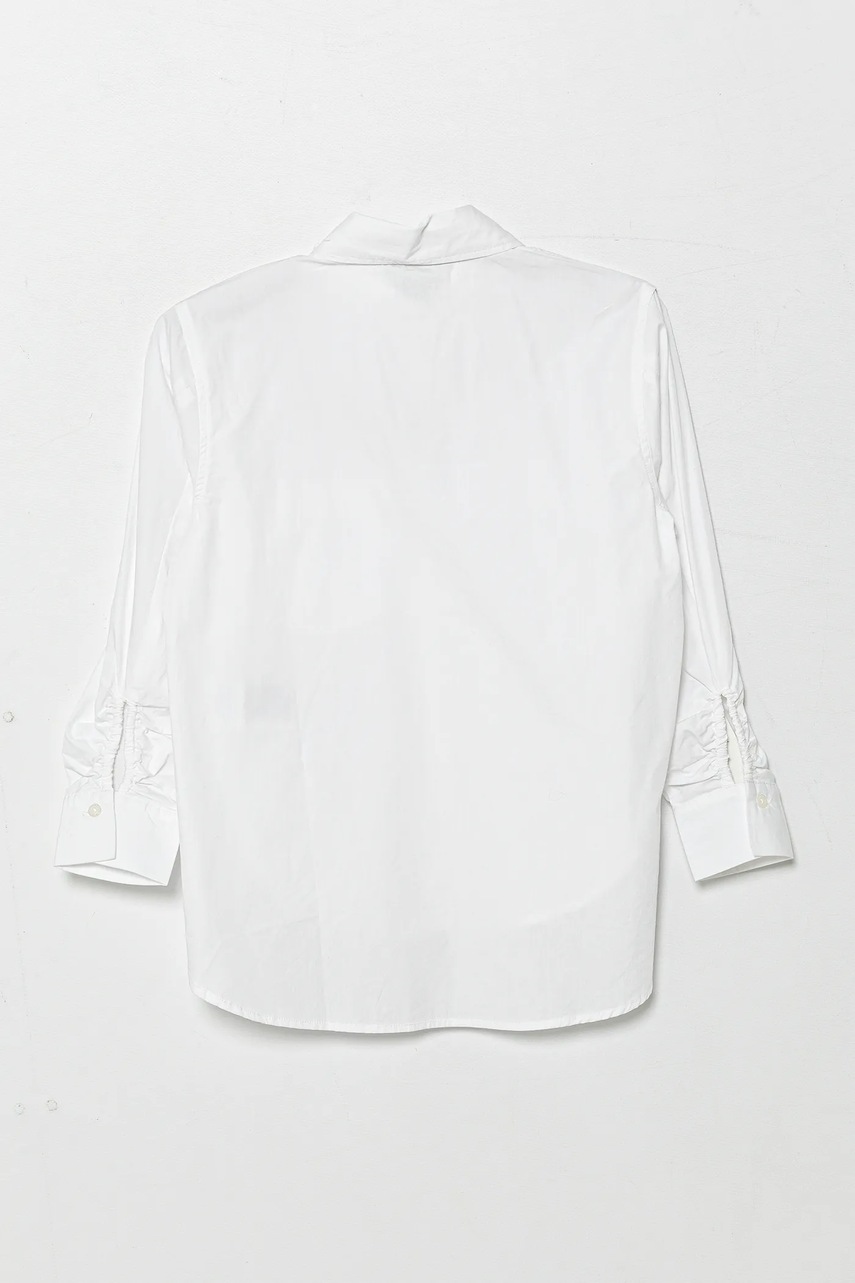 Детская хлопковая рубашка United Colors of Benetton цвет белый 5EW7CQ044