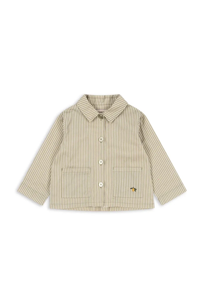 Рубашка Konges Sløjd FRANKIE OVER SHIRT GOTS цвет бежевый KS103249 Рубашка Konges Sløjd FRANKIE OVER SHIRT GOTS цвет бежевый KS103249