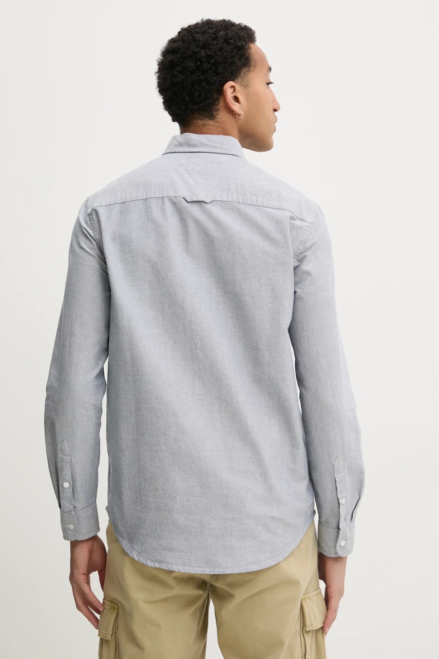Tommy Jeans ing férfi, galléros, szürke, regular, DM0DM20667 termék 2. képe