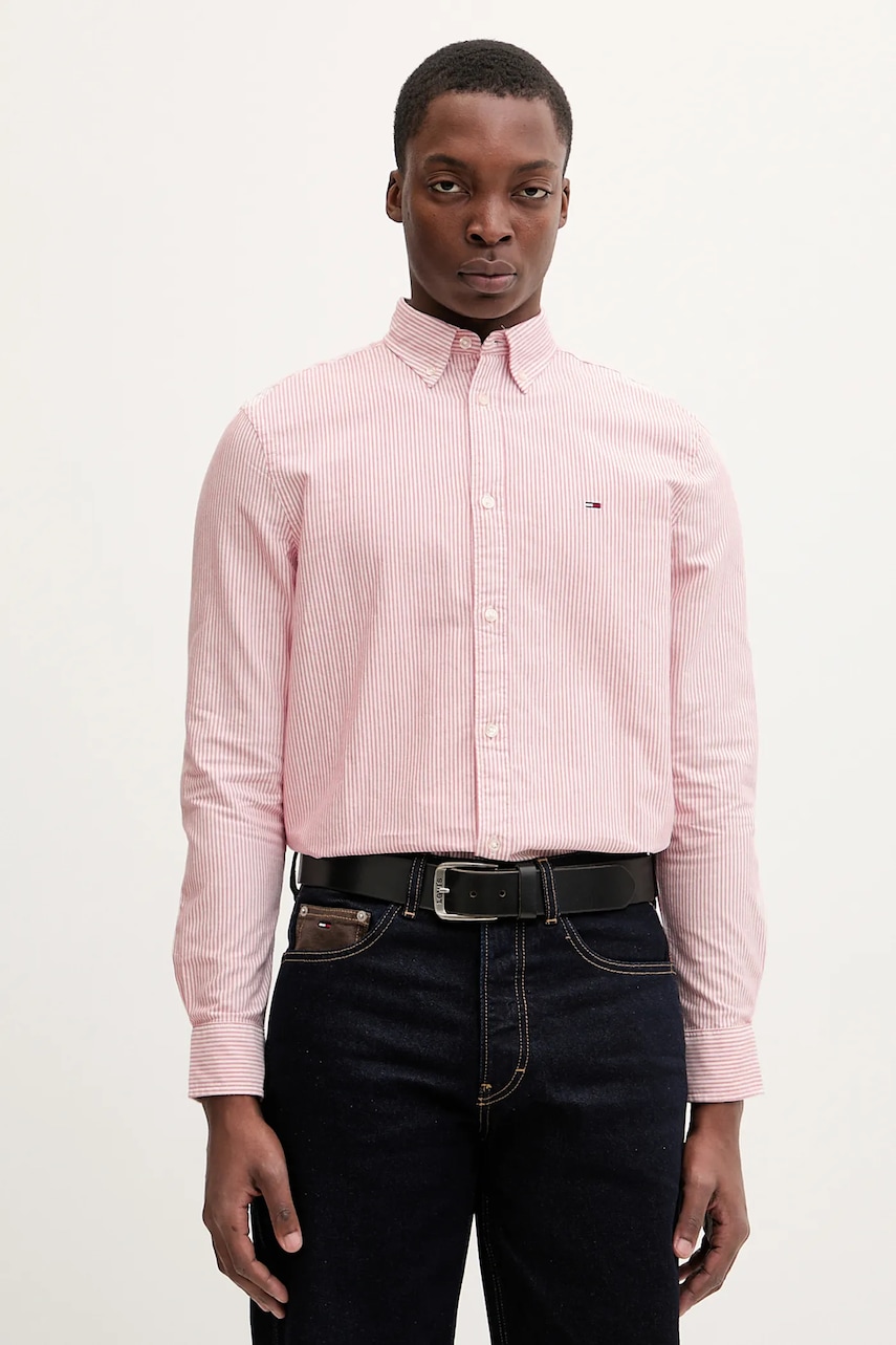 Βαμβακερό πουκάμισο Tommy Jeans