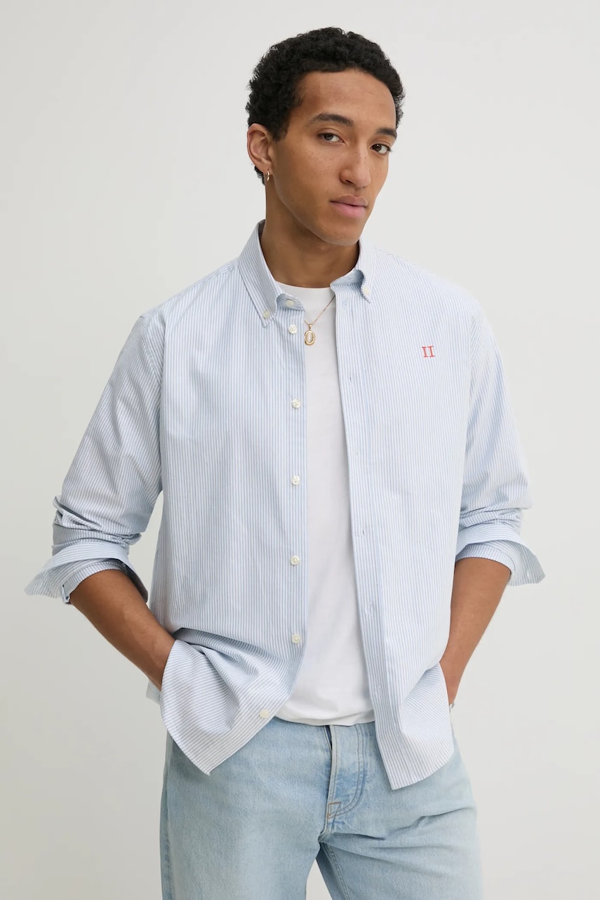 Les Deux camasa barbati, cu guler button-down, regular, LDM410195