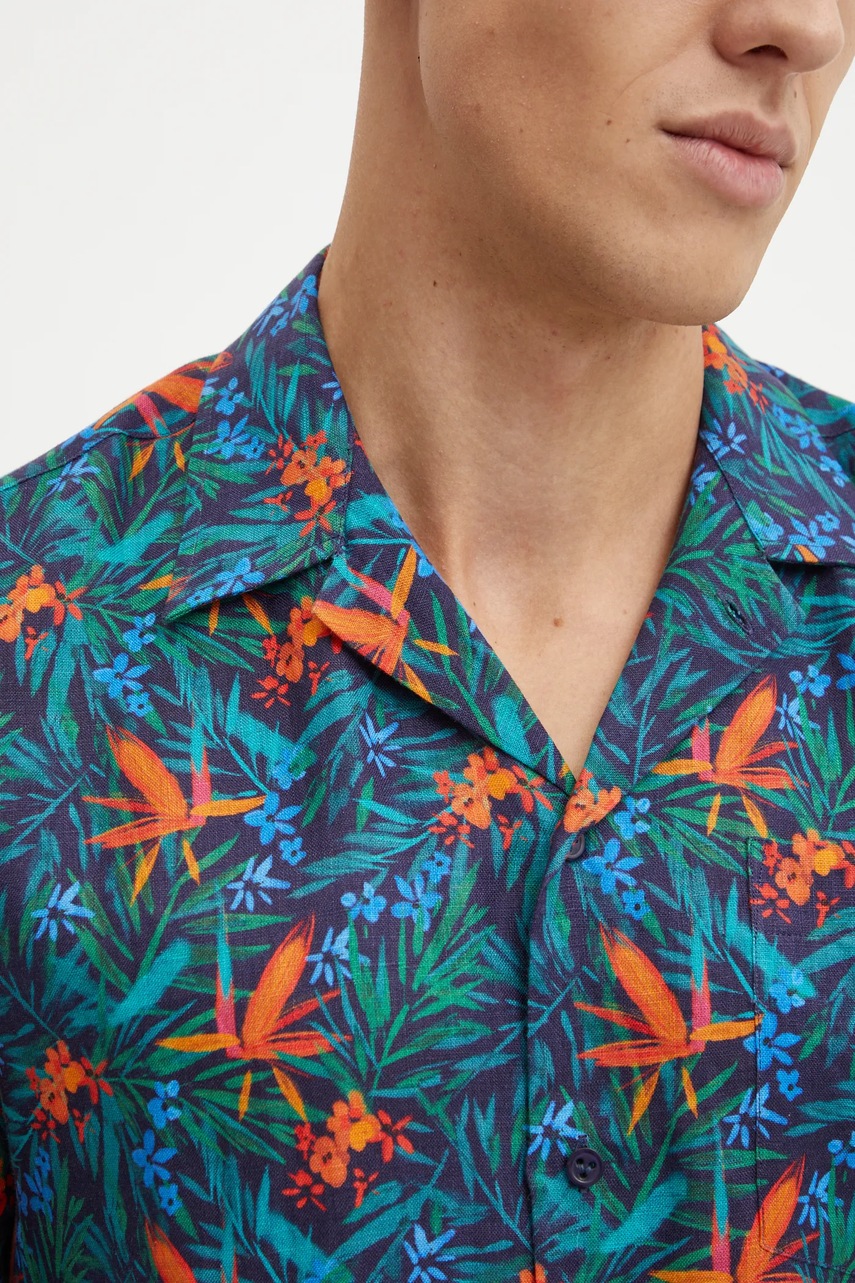 Lněná košile Vilebrequin CHARLI (obrázek 4)