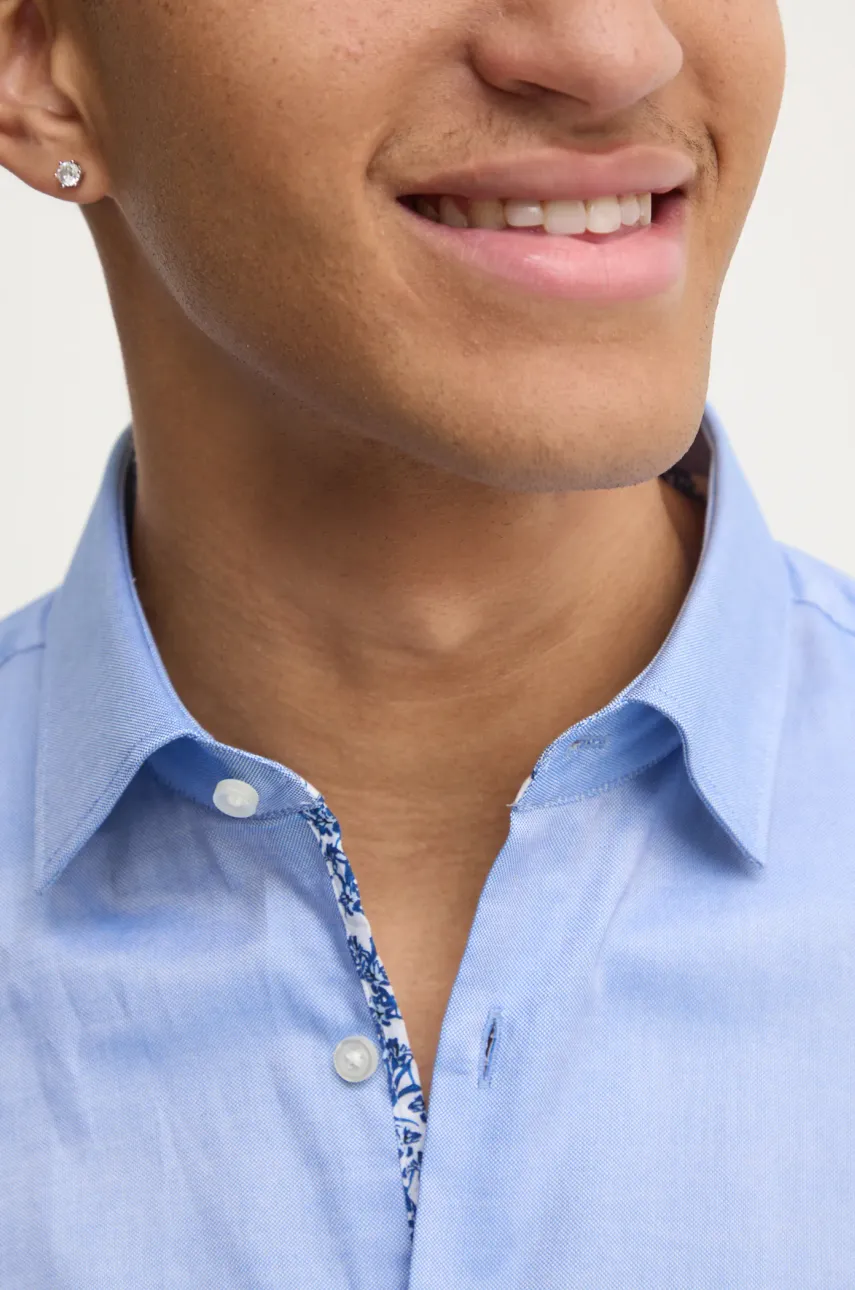 Хлопковая рубашка HUGO мужская slim классический воротник 50534066 Хлопковая рубашка HUGO мужская slim классический воротник 50534066