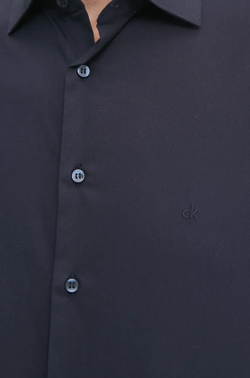 Рубашка Calvin Klein мужская цвет синий regular классический воротник K10K109509 Рубашка Calvin Klein мужская цвет синий regular классический воротник K10K109509