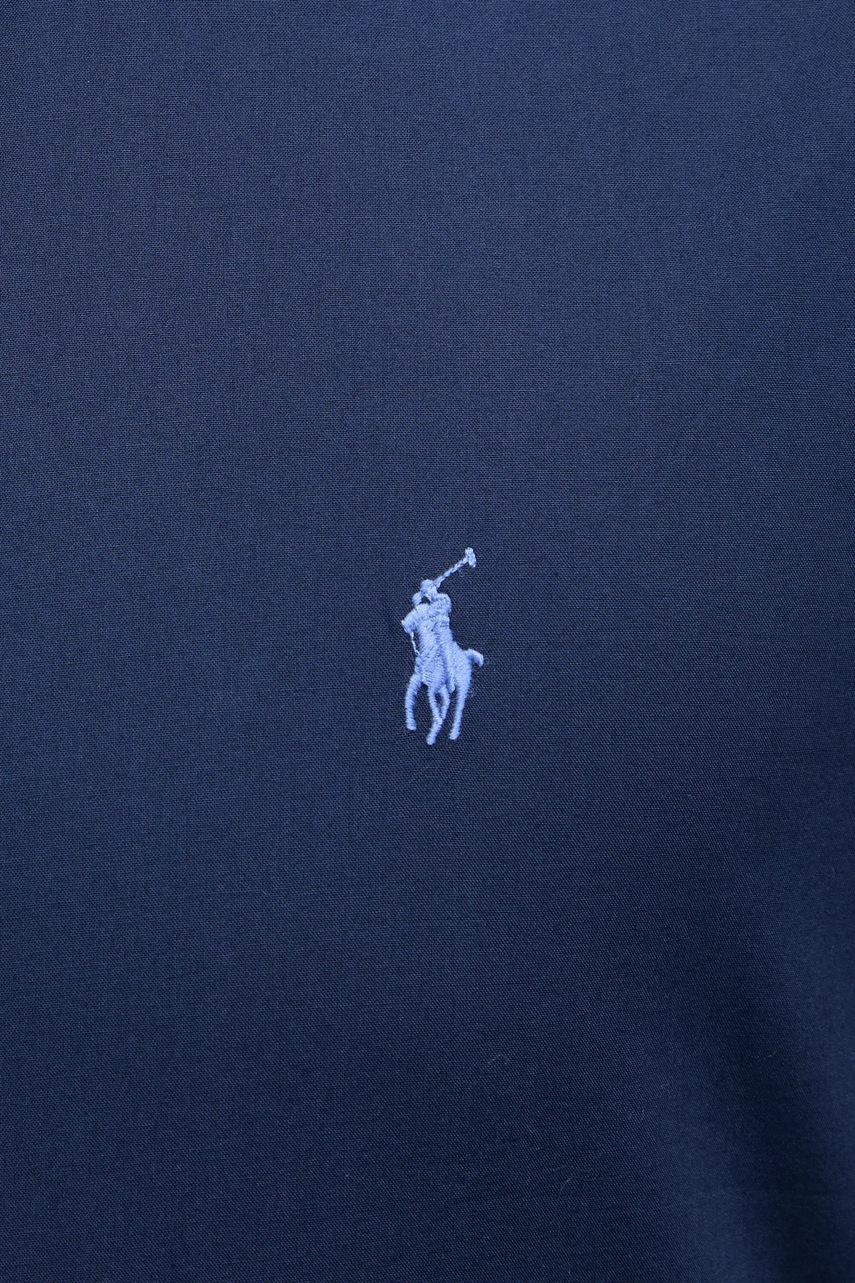 Бавовняна сорочка Polo Ralph Lauren чоловіча колір синій regular комір button-down 710945315 