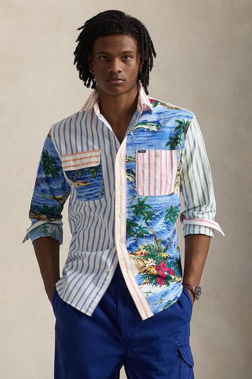 Levně Bavlněná košile Polo Ralph Lauren více barev, regular, s klasickým límcem, 710958150