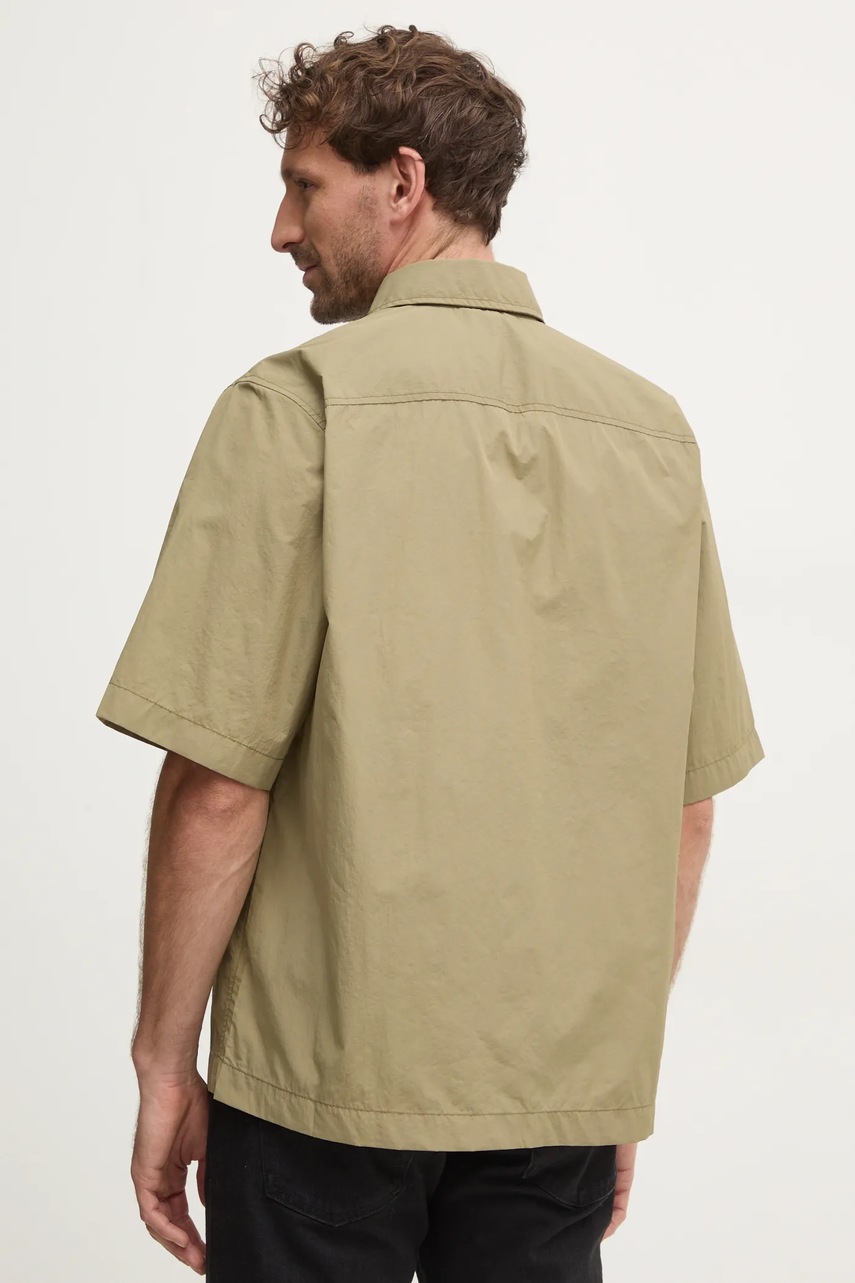 Πουκάμισο Calvin Klein χρώμα: πράσινο, KM0KM01086 φωτογραφία