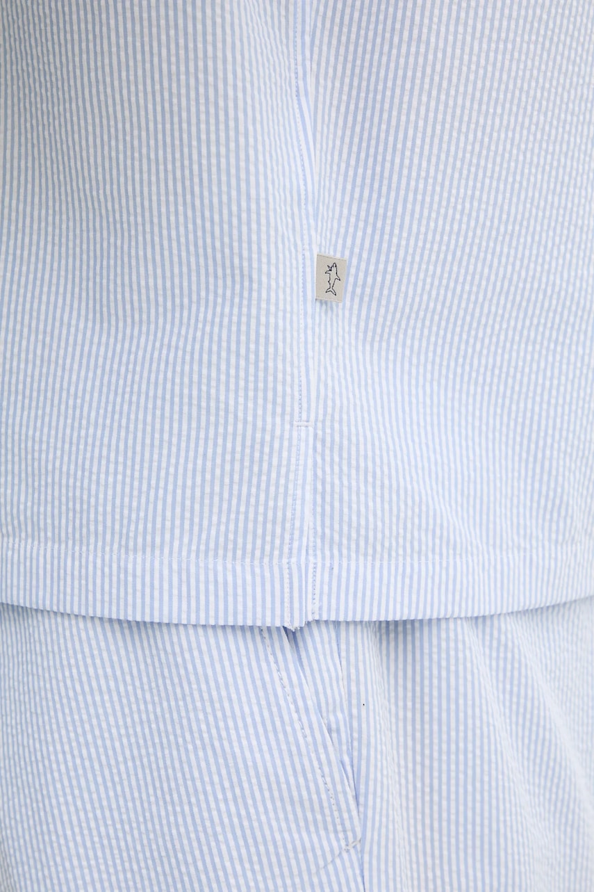 Βαμβακερό πουκάμισο Paul&Shark ανδρικό, χρώμα: μπλε, 25413289 φωτογραφία