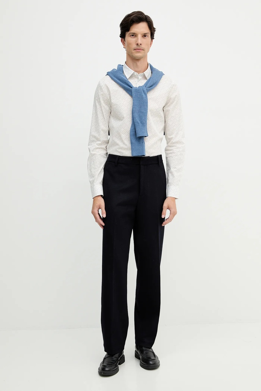 Рубашка Armani Exchange цвет белый slim классический воротник XM000625 AF13184 Рубашка Armani Exchange цвет белый slim классический воротник XM000625 AF13184