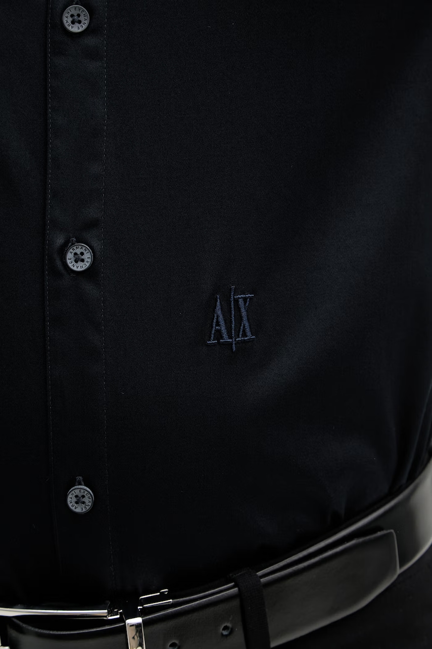 Armani Exchange košeľa pánska bavlnená s elastanom
