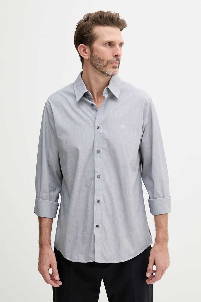 Armani Exchange cămașă din bumbac cu guler clasic, regular, XM000445 AF13007